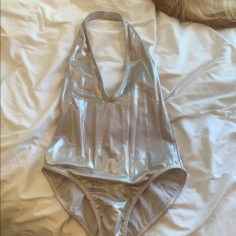 American Apparel Silver Leotard